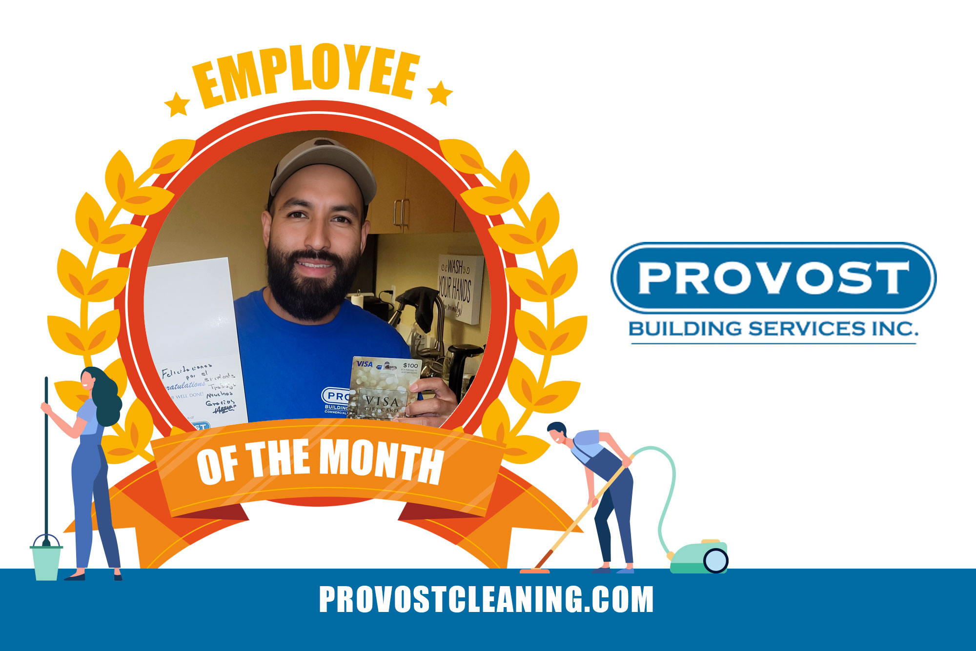 Employee of the Month - September 2023 - Provost Cleaning